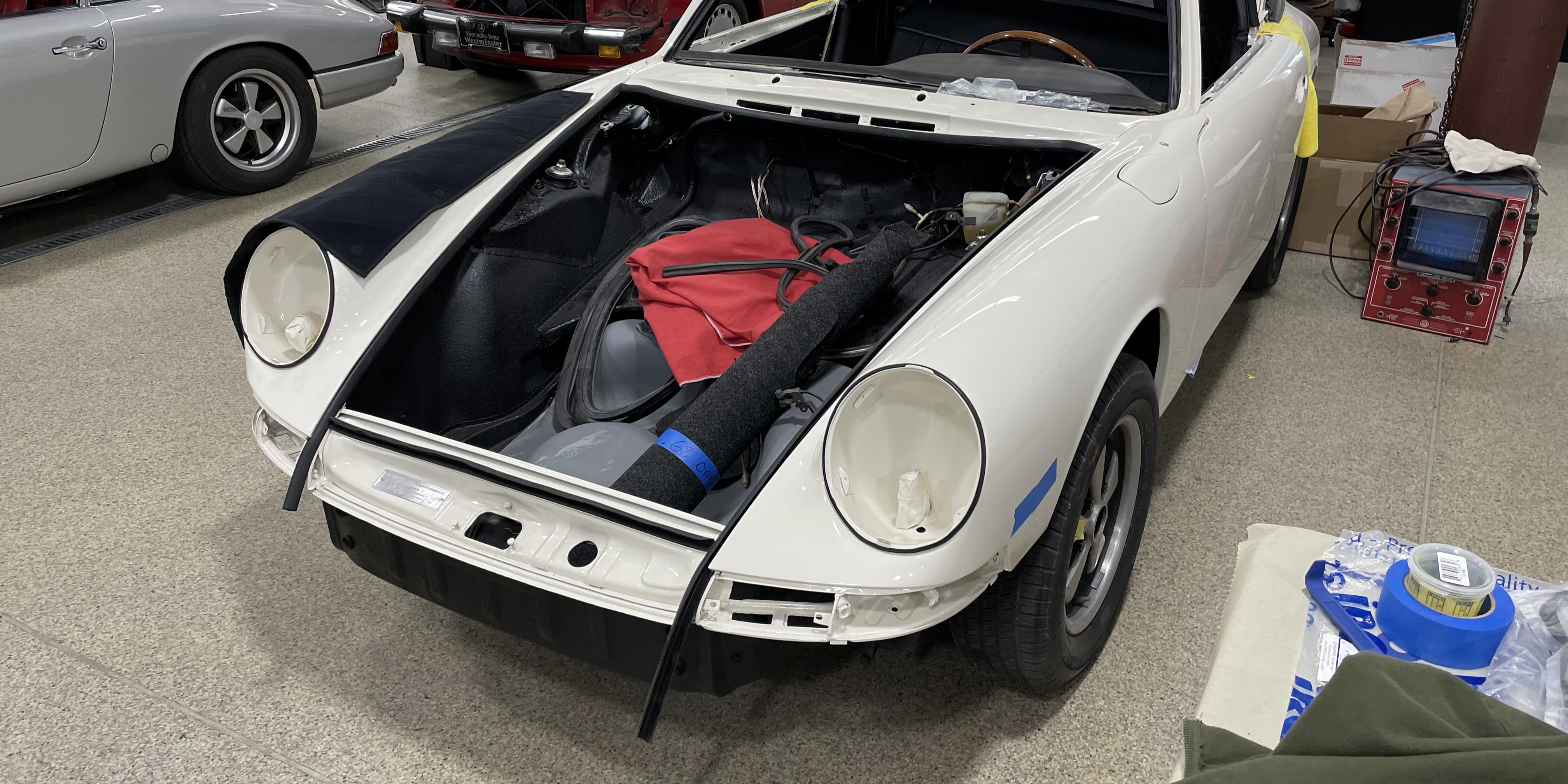 Porsche 912 Soft Window Targa Restoration Ivory