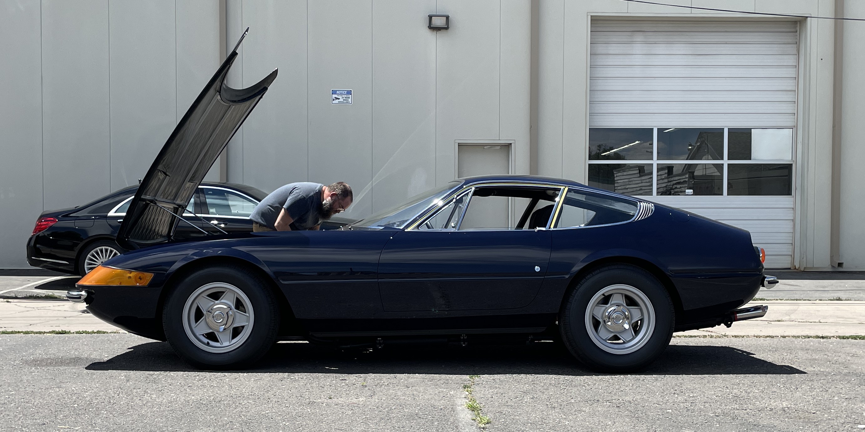 Classic Ferrari Restoration Denver - Farland Classic Restoration - Blue Ferrari