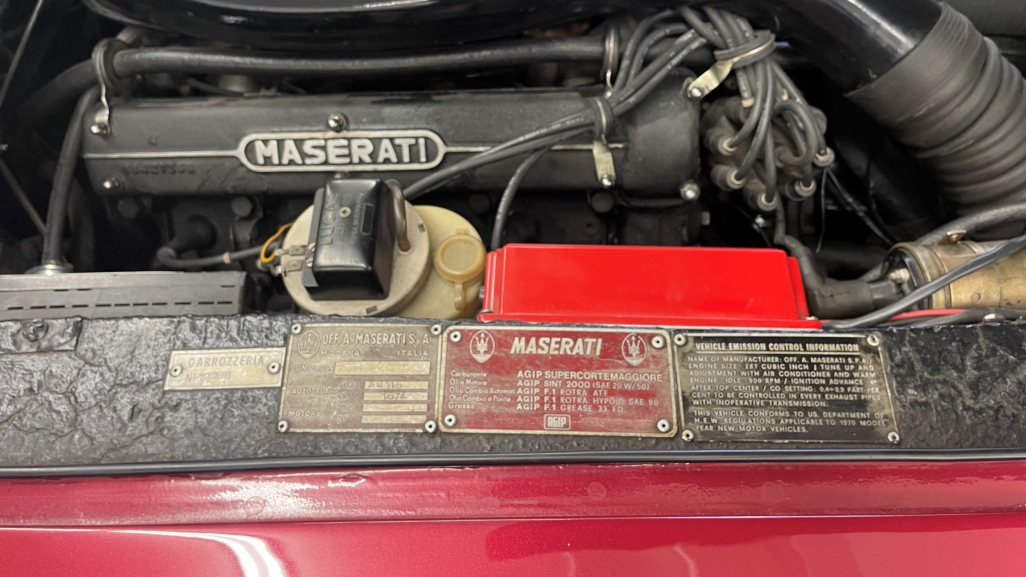 Maserati engine bay