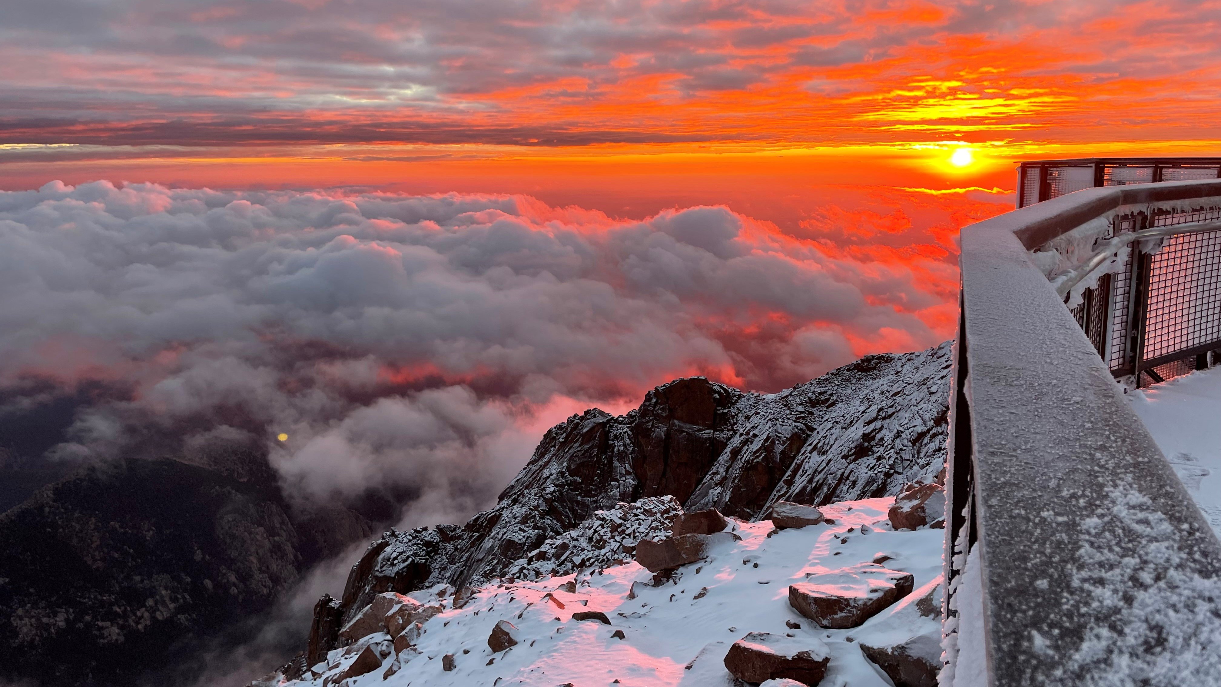 Sunrise from Pikes Peak - June 27th 2021